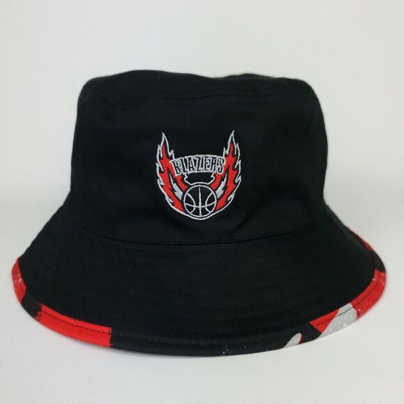 Portland Blazers‎ Mitchell & Ness NBA M Medium Reversible Bucket Hat Cap New - Picture 2 of 10